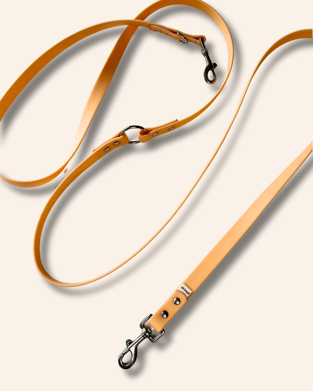 Laisse multi-positions waterproof orange Pêche
