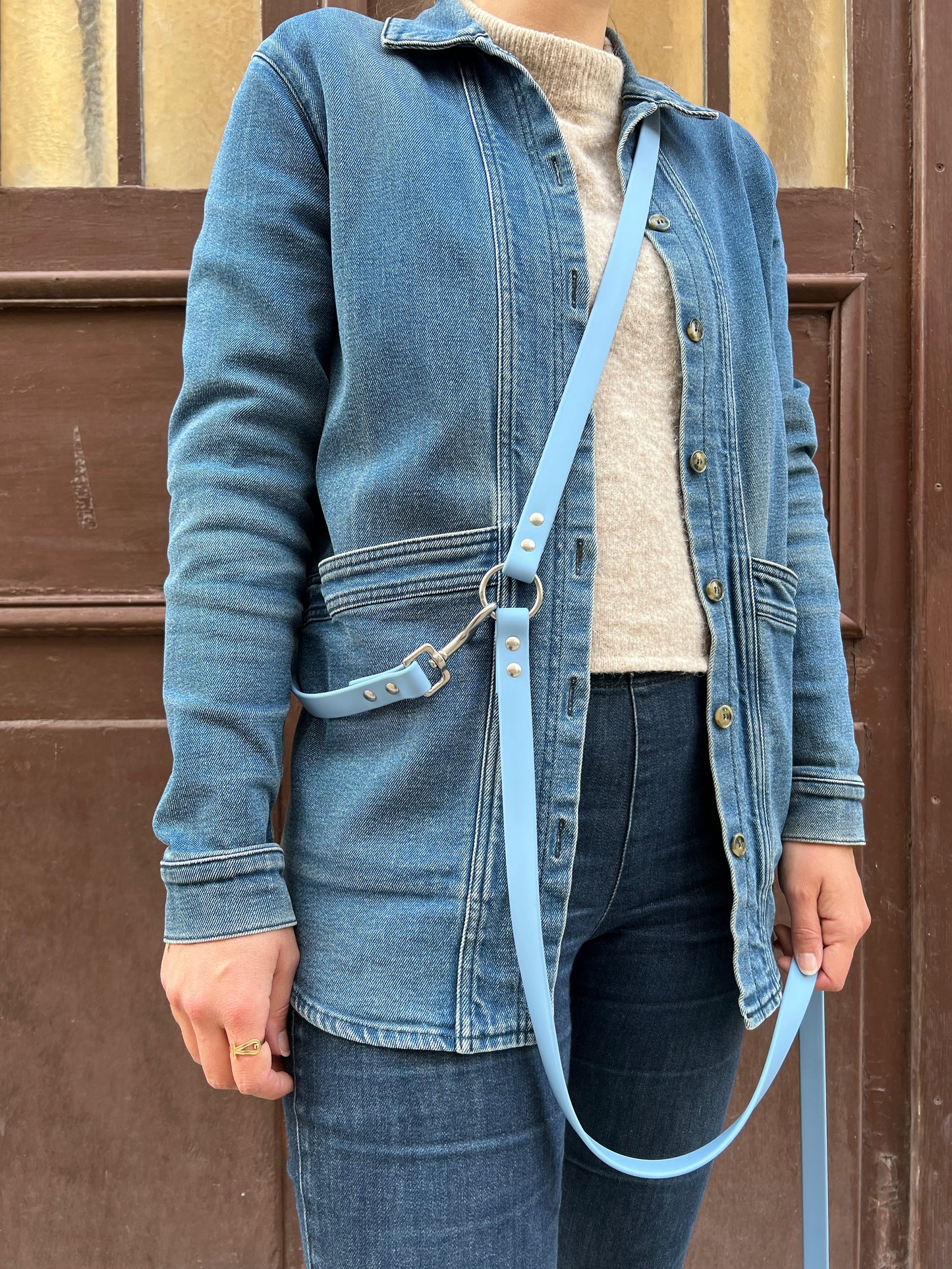 Laisse multi-positions waterproof bleu Glacier